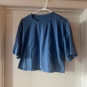 Blue Cropped Tee